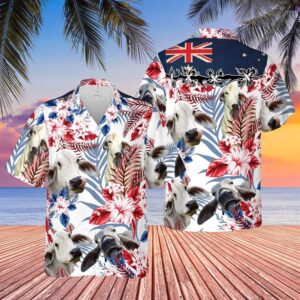 Farm Hawaiian Shirt, Brahman Cattle Australia…