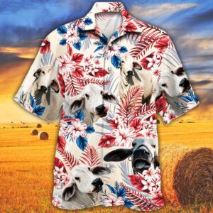 Farm Hawaiian Shirt, Brahman Cattle Australian…