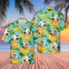 Farm Hawaiian Shirt, Brahman Cattle Banana Pattern 3D Hawaiian Shirt, Animal Hawaiian Shirt