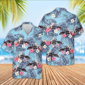 Farm Hawaiian Shirt, Brahman Cattle Sierra…