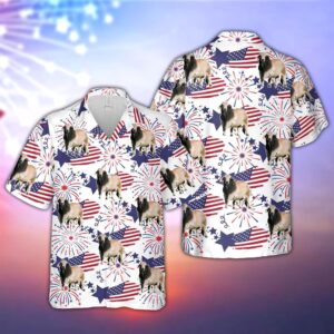 Farm Hawaiian Shirt, Brahman Happy Firework…