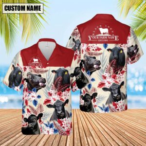 Farm Hawaiian Shirt, Cattle Custom Name…