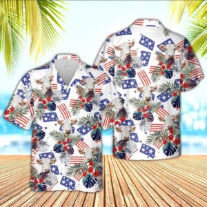 Farm Hawaiian Shirt, Charolais American Little…