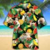 Farm Hawaiian Shirt, Charolais Cattle Tropical Fruits All Over Printed 3D Hawaiian Shirt, Animal Hawaiian Shirt