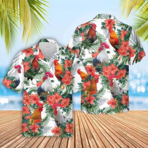 Farm Hawaiian Shirt, Chicken Cattle Hibucis…