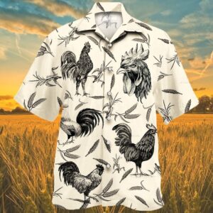 Farm Hawaiian Shirt, Chicken Farm Hawaiian…