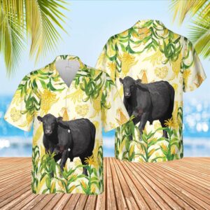 Farm Hawaiian Shirt, Corn Farm Black…