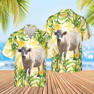 Farm Hawaiian Shirt, Corn Farm Charolais…