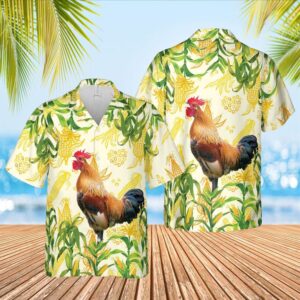 Farm Hawaiian Shirt, Corn Farm Chicken…