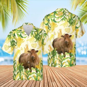 Farm Hawaiian Shirt, Corn Farm Limousin…