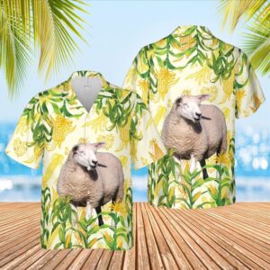 Farm Hawaiian Shirt, Corn Farm Sheep…