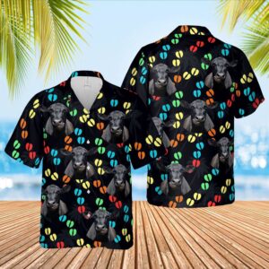 Farm Hawaiian Shirt, Cow Hoof Black…