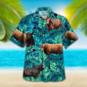 Farm Hawaiian Shirt, Cow Tropical Hawaiian…