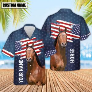 Farm Hawaiian Shirt, Custom Name Horse…
