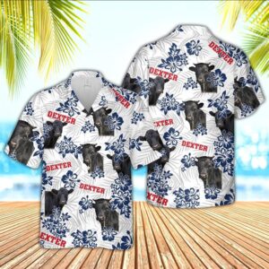 Farm Hawaiian Shirt, Dexter American White…