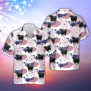 Farm Hawaiian Shirt, Dexter Happy Firework…