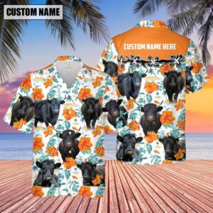 Farm Hawaiian Shirt, Dexter Hibiscus Floral…