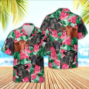 Farm Hawaiian Shirt, Dexter Watermelon 3D…