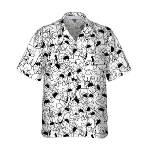 Farm Hawaiian Shirt, Funny Cow Doodle…