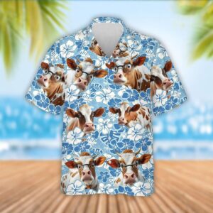 Farm Hawaiian Shirt, Funny Dexter Cattle…