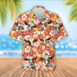 Farm Hawaiian Shirt, Funny Dexter Cattle…