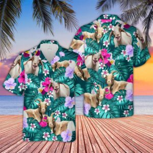 Farm Hawaiian Shirt, Goat Tropical Style…