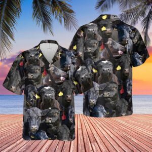 Farm Hawaiian Shirt, Herd Of Black…