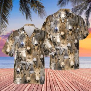 Farm Hawaiian Shirt, Herd Of Donkeys…