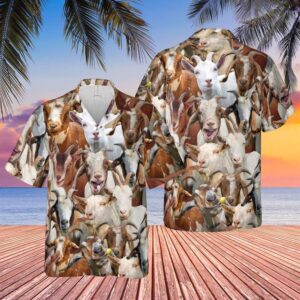 Farm Hawaiian Shirt, Herd Of Goat…