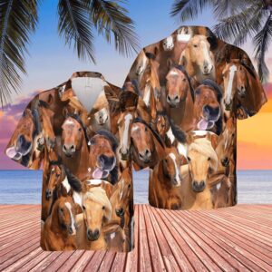 Farm Hawaiian Shirt, Herd Of Horses…