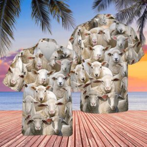 Farm Hawaiian Shirt, Herd Of Sheeps…