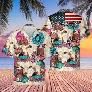 Farm Hawaiian Shirt, Hereford Happiness Flowers…