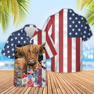 Farm Hawaiian Shirt, Highland 4Th Of…