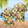 Farm Hawaiian Shirt, Highland Pineapple Pattern Hawaiian Shirt, Animal Hawaiian Shirt