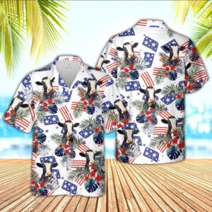 Farm Hawaiian Shirt, Holstein American Little…