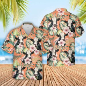 Farm Hawaiian Shirt, Holstein Summer Happiness…