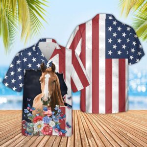 Farm Hawaiian Shirt, Horse 4Th Of…