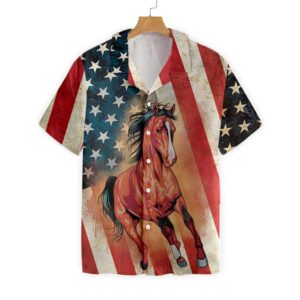 Farm Hawaiian Shirt, Horse American Flag…