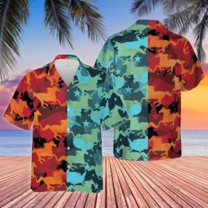 Farm Hawaiian Shirt, Horse Camo Hot…