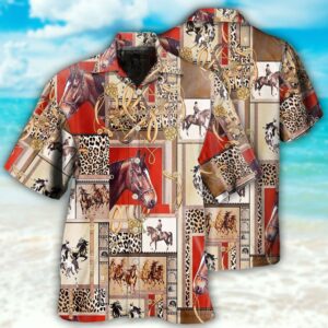 Farm Hawaiian Shirt, Horse Collection All…