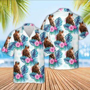 Farm Hawaiian Shirt, Horse Foot Sign…