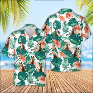 Farm Hawaiian Shirt, Horse Pattern 3D…