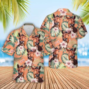 Farm Hawaiian Shirt, Horse Summer Happiness…