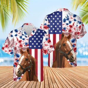 Farm Hawaiian Shirt, Horse Us Flag…