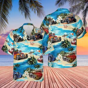 Farm Hawaiian Shirt, Hot Rod Hawaiian…