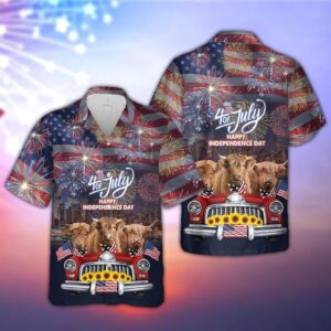 Farm Hawaiian Shirt, Independence Day Highland…