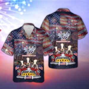 Farm Hawaiian Shirt, Independence Day Holstein…