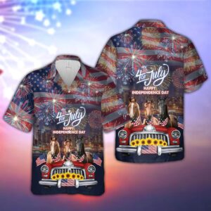 Farm Hawaiian Shirt, Independence Day Horse…