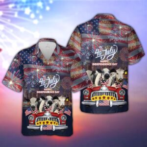 Farm Hawaiian Shirt, Independence Day Speckle…