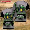 Farm Hawaiian Shirt, Personalized Name Green Tractor 2 All Printed 3D Hawaiian Shirt For Men And Women, Animal Hawaiian Shirt